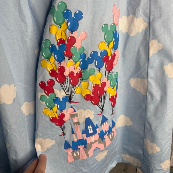 Disney Dress Shop Skirt Mickey up balloon cloud castle size large her universe - Picture 4 of 9